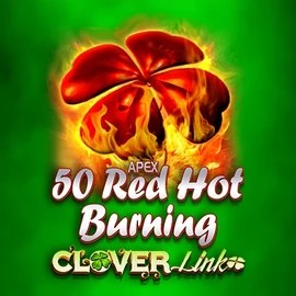 50 Red Hot Burning Clover Links logo by Novomatic at Kaleo Casino
