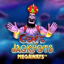 Logo of Genie Jackpots Megaways from Blueprint Gaming at Kaleo Casino