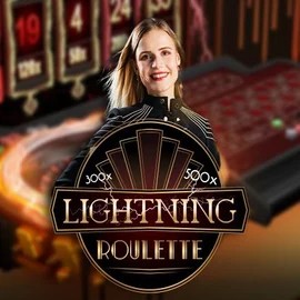 Lightning Roulette logo by Evolution at Kaleo Casino