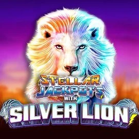 Stellar Jackpots with Silver Lion logo by Lightning Box Game at Kaleo CasinoStellar Jackpots with Silver Lion